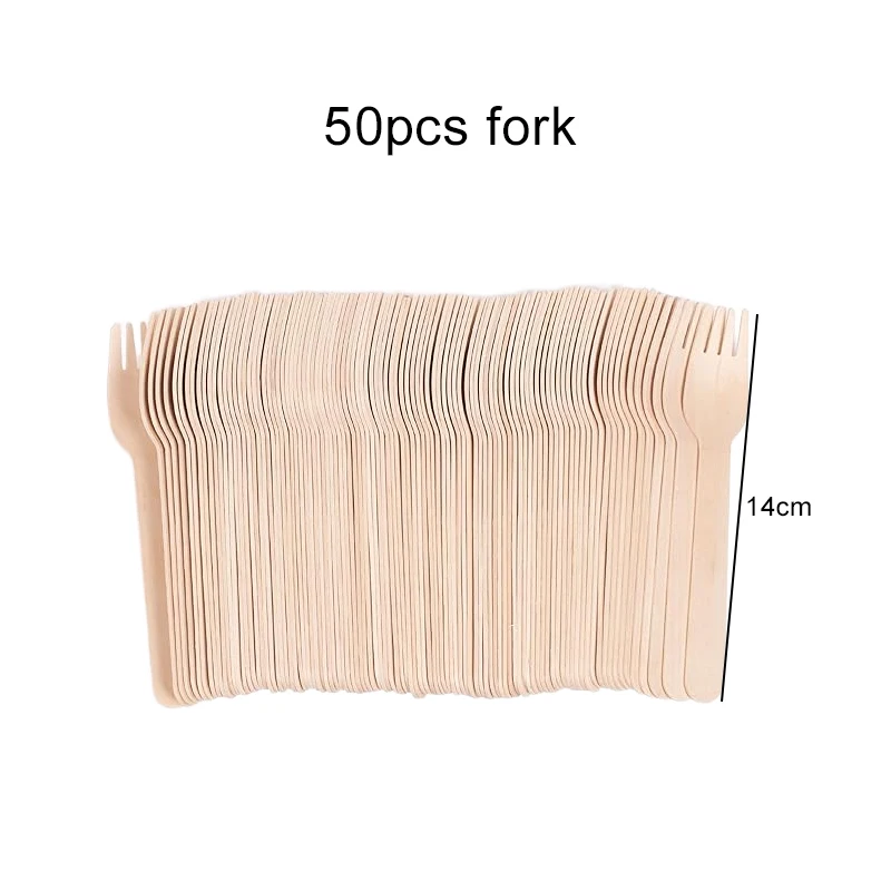 14cm Wooden Spoon and Fork Set – Premium Disposable Tableware for Wedding, Party, Picnic, Cake Tasting, Catering, Dessert, Baby Shower, Event Supplies, Eco-Friendly Biodegradable Utensils - 图片 8
