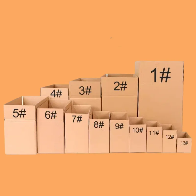 Corrugated Carton – 3-Layer & Thickened Hardened Cardboard Box, Express Moving Packaging, Logistics Transportation, Turnover Box for Safe and Durable Shipping for Heavy Duty Use Corrugated Carton – 3-Layer & Thickened Hardened Cardboard Box, Express Moving Packaging, Logistics Transportation, Turnover Box for Safe and Durable Shipping for Heavy Duty Use