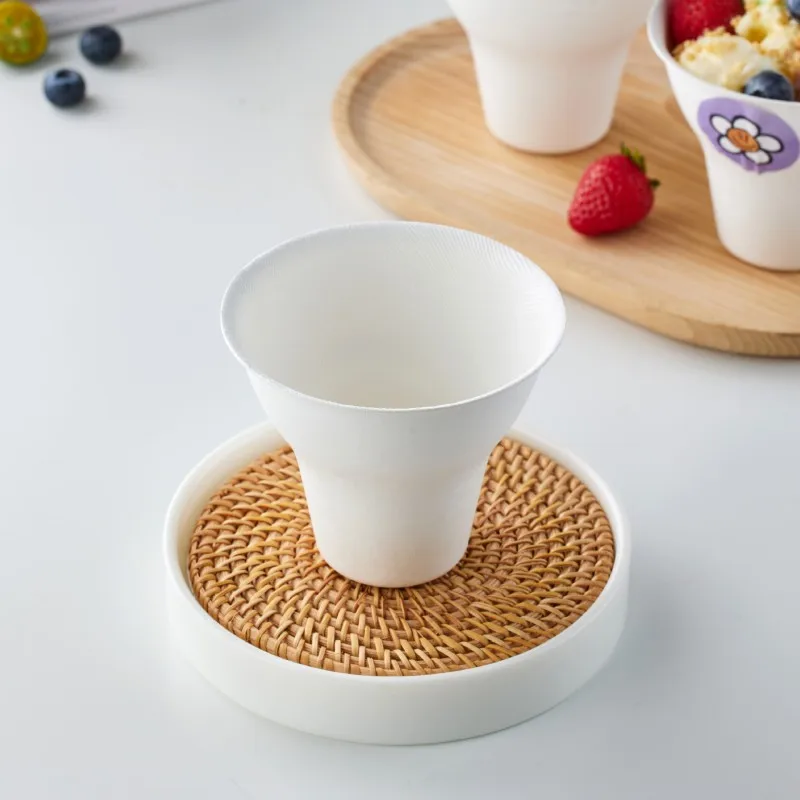 10/20/30PCS Disposable Small Paper Cups – Custom Logo Ice Cream & Tasting Cups, Ideal for Summer Dessert, Coffee, Sampling, Party, Events, Bakery, Internet Celebrity Shop & Café Use - 图片 5