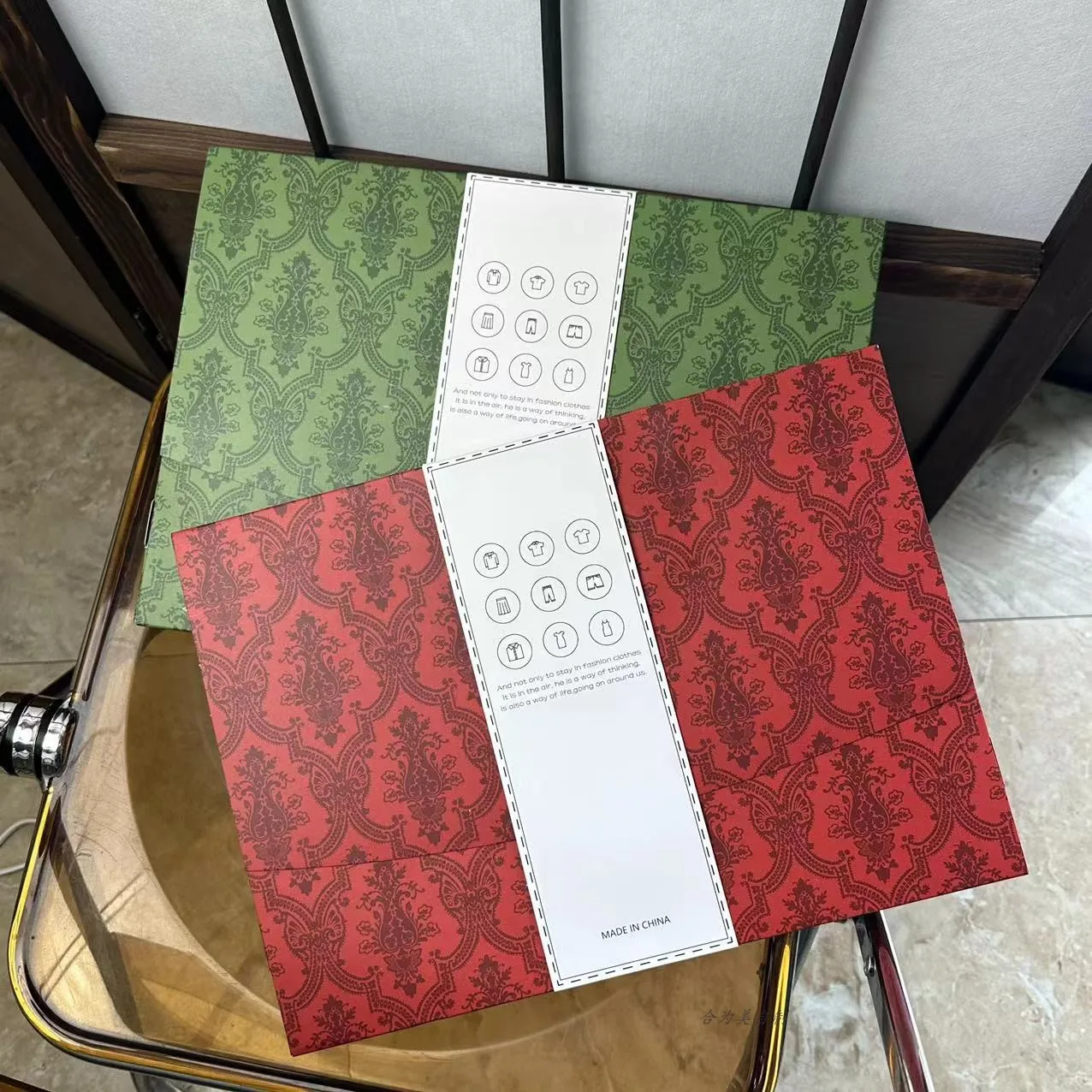 Eco-Friendly Foldable Cardboard Gift Boxes – Blank Garment Packaging for T-Shirts, Clothes, and Apparel – Recyclable, Space-Saving Design – Ideal for Retail or Shipping – 5 Pcs Pack