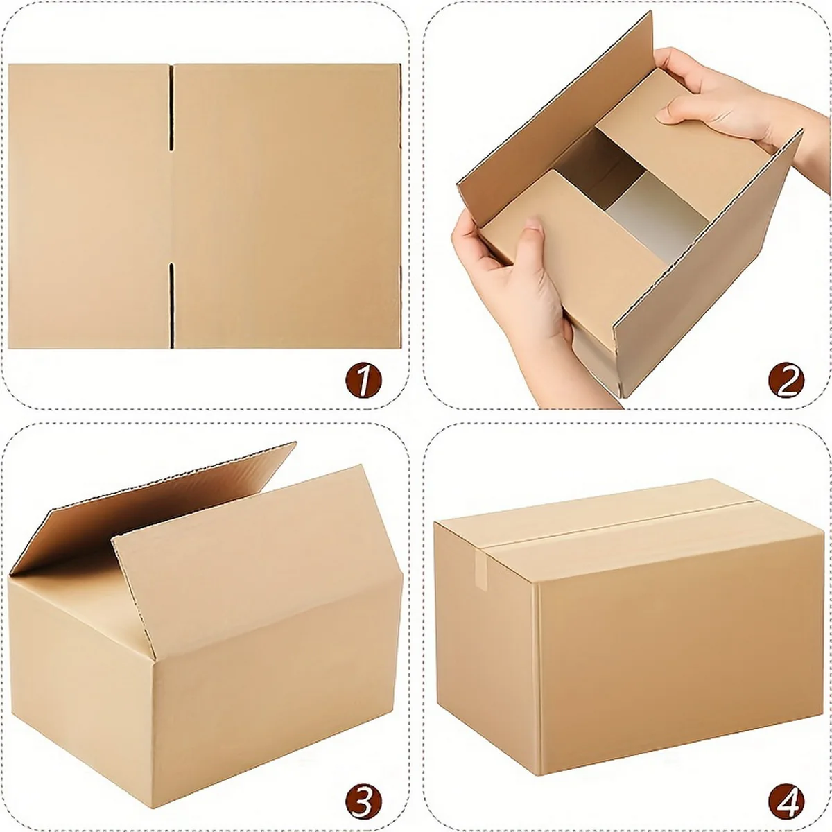 Brown Corrugated Cardboard Mailer Boxes – Durable Shipping Boxes for Small Items, E-Commerce, Retail, and Gift Packaging – Eco-Friendly, Lightweight, Secure, and Recyclable for Mailing Brown Corrugated Cardboard Mailer Boxes – Durable Shipping Boxes for Small Items, E-Commerce, Retail, and Gift Packaging – Eco-Friendly, Lightweight, Secure, and Recyclable for Mailing