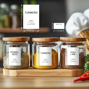 Food Label & Sticker – Custom Size & Shape, Waterproof Oilproof Options, Kraft/... - SKU FLS00260 - UGI Packaging