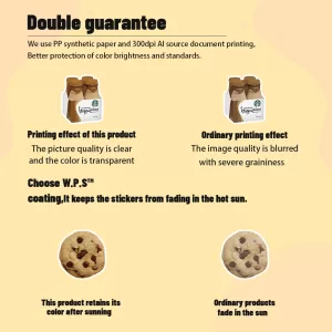 Food Label & Sticker – Custom Size & Shape, Waterproof Oilproof Options, Kraft/... - SKU FLS00260 - UGI Packaging