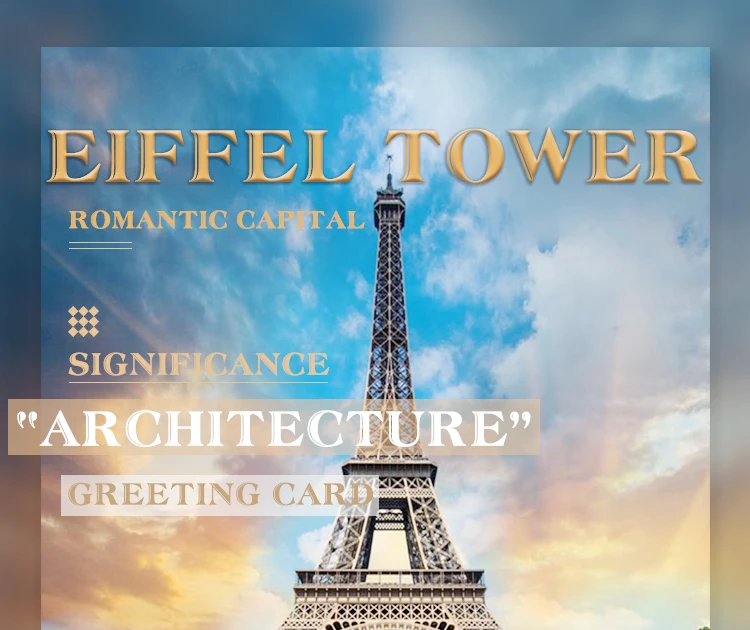 Pop-Up 3D Birthday Card for Boys, Dad & Boyfriend – World Landmark Greeting Card with Famous Tourist Attractions, Creative Pop-Up Design, Unique Keepsake, Business Invitation & Gift Idea for Travel Lovers