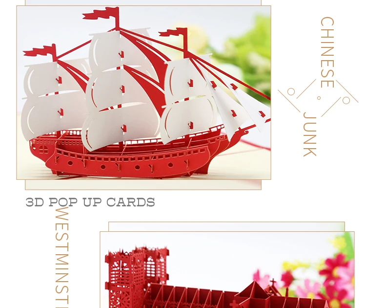 Pop-Up 3D Birthday Card for Boys, Dad & Boyfriend – World Landmark Greeting Card with Famous Tourist Attractions, Creative Pop-Up Design, Unique Keepsake, Business Invitation & Gift Idea for Travel Lovers