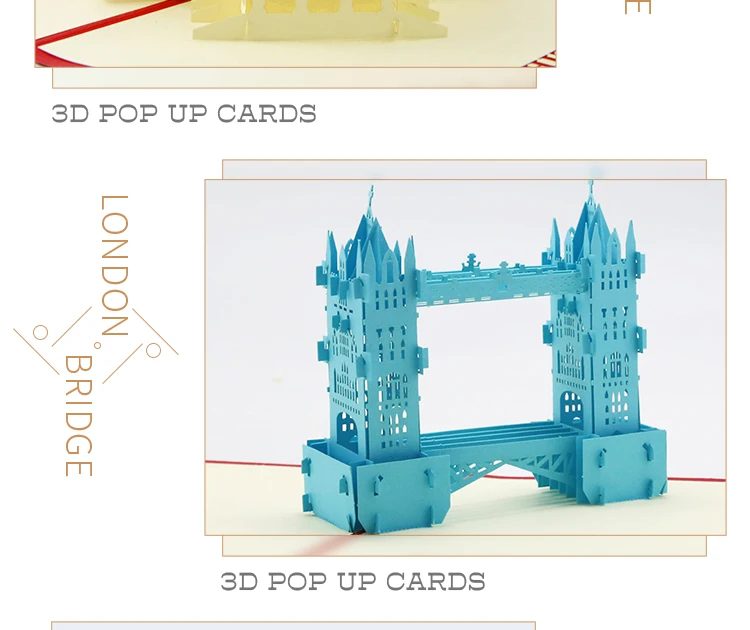 Pop-Up 3D Birthday Card for Boys, Dad & Boyfriend – World Landmark Greeting Card with Famous Tourist Attractions, Creative Pop-Up Design, Unique Keepsake, Business Invitation & Gift Idea for Travel Lovers