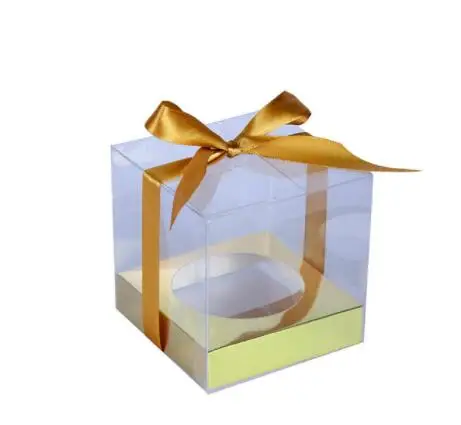 12Pcs Gold and Silver Clear Plastic Cupcake Packaging Boxes, Cake Favor Containers, Transparent Wedding Party Cupcake Boxes, Gift Boxes for Birthday, Party, Event, and Bakery Supplies - 图片 9