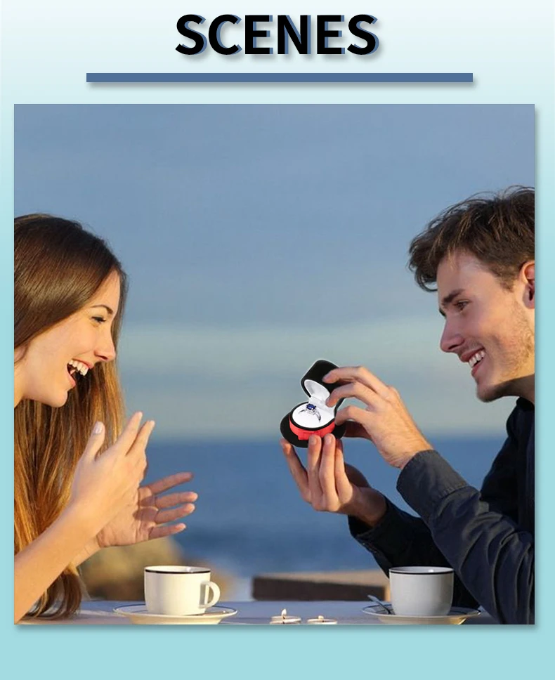 One Piece Velvet Jewelry Gift Box – Elegant Wedding Ring Box, Proposal Engagement Case, Earring Holder, Necklace Organizer, Jewelry Display Container, Luxury Packaging for Anniversary and Special Gifts 7