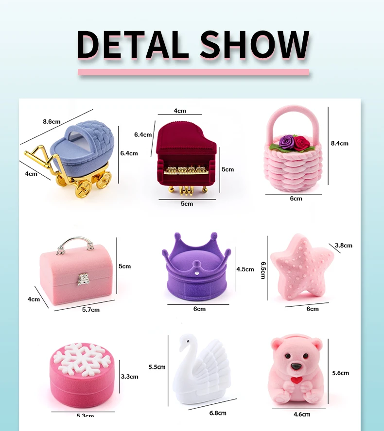 One Piece Velvet Jewelry Gift Box – Elegant Wedding Ring Box, Proposal Engagement Case, Earring Holder, Necklace Organizer, Jewelry Display Container, Luxury Packaging for Anniversary and Special Gifts 3