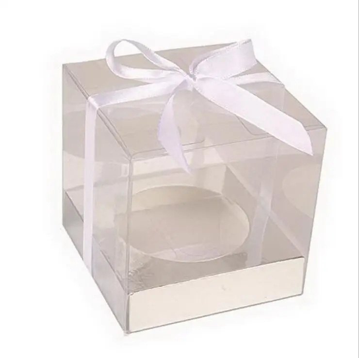 12Pcs Gold and Silver Clear Plastic Cupcake Packaging Boxes, Cake Favor Containers, Transparent Wedding Party Cupcake Boxes, Gift Boxes for Birthday, Party, Event, and Bakery Supplies 6