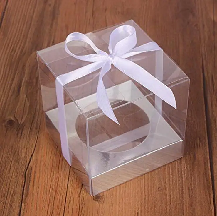 12Pcs Gold and Silver Clear Plastic Cupcake Packaging Boxes, Cake Favor Containers, Transparent Wedding Party Cupcake Boxes, Gift Boxes for Birthday, Party, Event, and Bakery Supplies - 图片 16