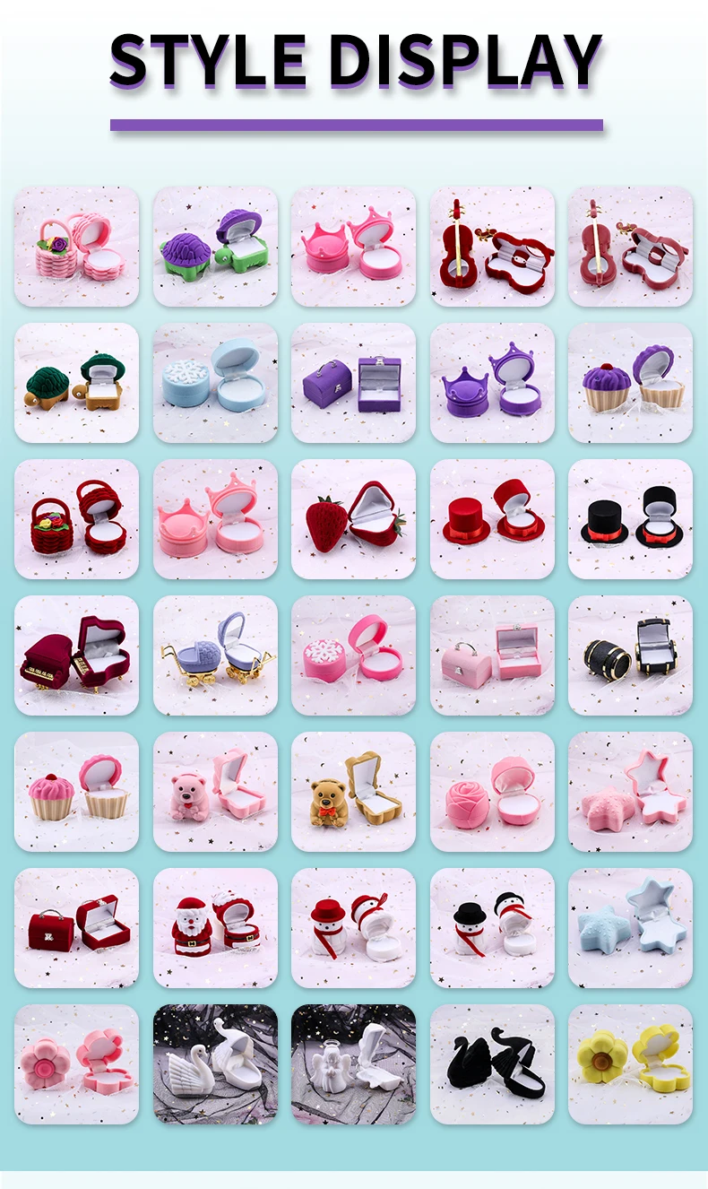 One Piece Velvet Jewelry Gift Box – Elegant Wedding Ring Box, Proposal Engagement Case, Earring Holder, Necklace Organizer, Jewelry Display Container, Luxury Packaging for Anniversary and Special Gifts 6