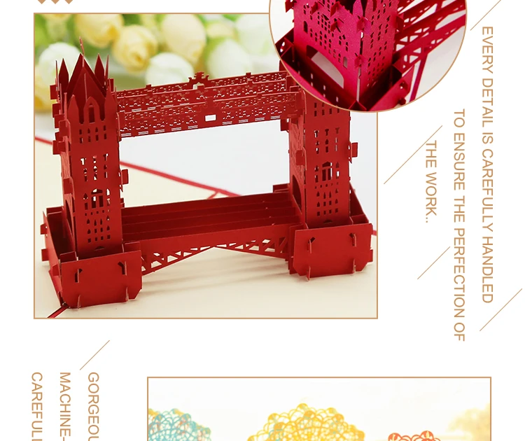 Pop-Up 3D Birthday Card for Boys, Dad & Boyfriend – World Landmark Greeting Card with Famous Tourist Attractions, Creative Pop-Up Design, Unique Keepsake, Business Invitation & Gift Idea for Travel Lovers