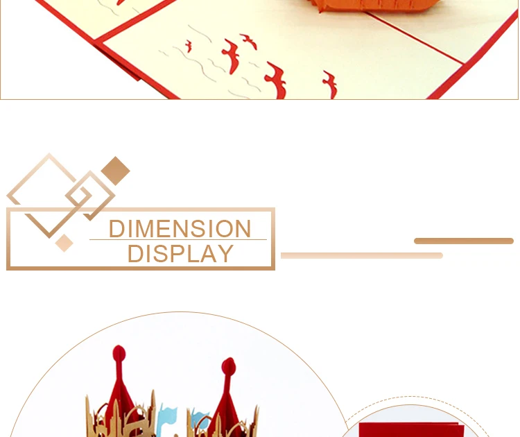 Pop-Up 3D Birthday Card for Boys, Dad & Boyfriend – World Landmark Greeting Card with Famous Tourist Attractions, Creative Pop-Up Design, Unique Keepsake, Business Invitation & Gift Idea for Travel Lovers