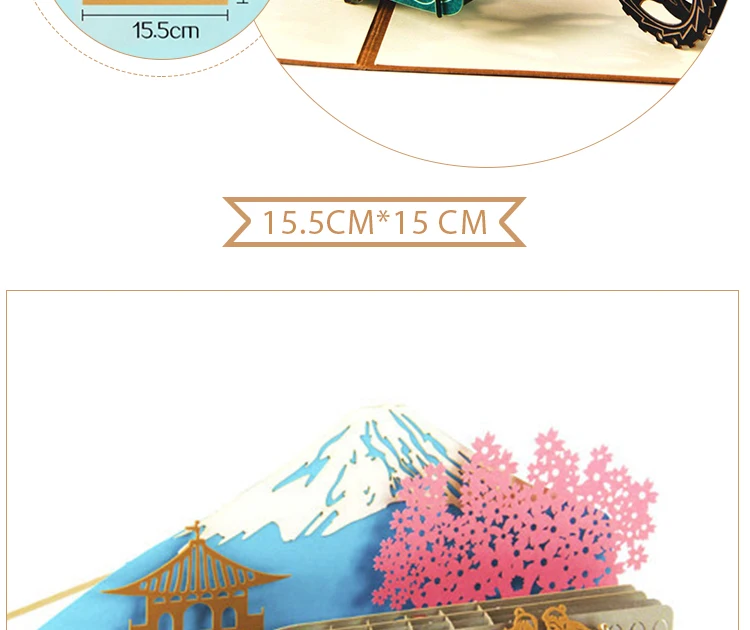 Pop-Up 3D Birthday Card for Boys, Dad & Boyfriend – World Landmark Greeting Card with Famous Tourist Attractions, Creative Pop-Up Design, Unique Keepsake, Business Invitation & Gift Idea for Travel Lovers