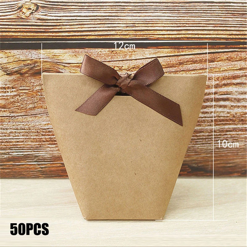 50PCS Black and White Bronzing Paper Candy Bags – Elegant French Merci Gift Boxes with Metallic Finish, Thank You Party Favor Packaging for Wedding, Birthday, Baby Shower, Anniversary, and Holiday Celebrations - 图片 20