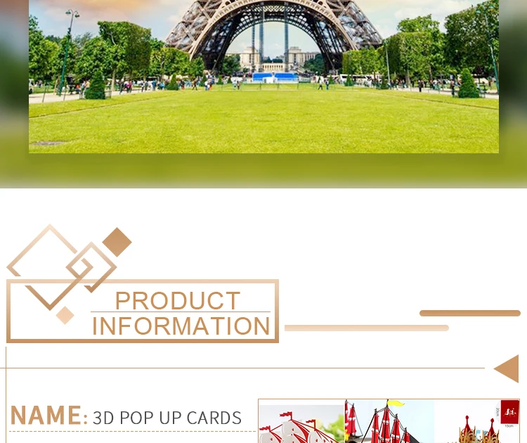 Pop-Up 3D Birthday Card for Boys, Dad & Boyfriend – World Landmark Greeting Card with Famous Tourist Attractions, Creative Pop-Up Design, Unique Keepsake, Business Invitation & Gift Idea for Travel Lovers