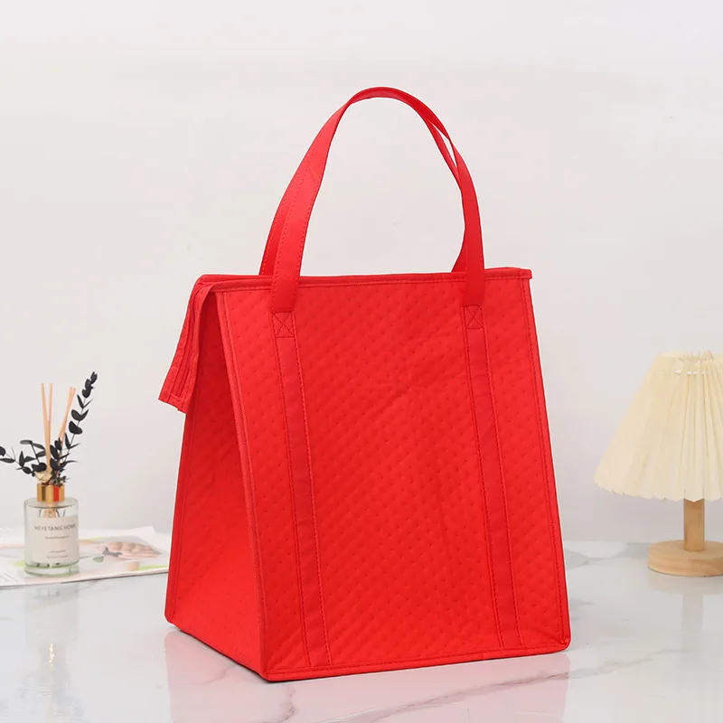 1 Large Insulated Shopping Bag Reusable Cooler Tote with Handle and Zipper Closure, Thermal Food Carrier for Hot and Cold Meals, Grocery Shopping, Picnic, Travel, and Outdoor Use - 图片 7