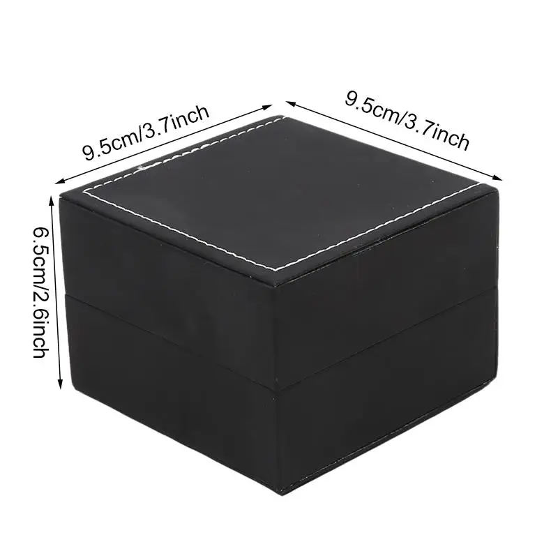 High Grade PU Leather Single Watch Gift Box with Pillow – Elegant Wristwatch Display Case Organizer for Men, Jewelry Storage & Watch Packaging Box, Luxury PU Leather Presentation Box 1