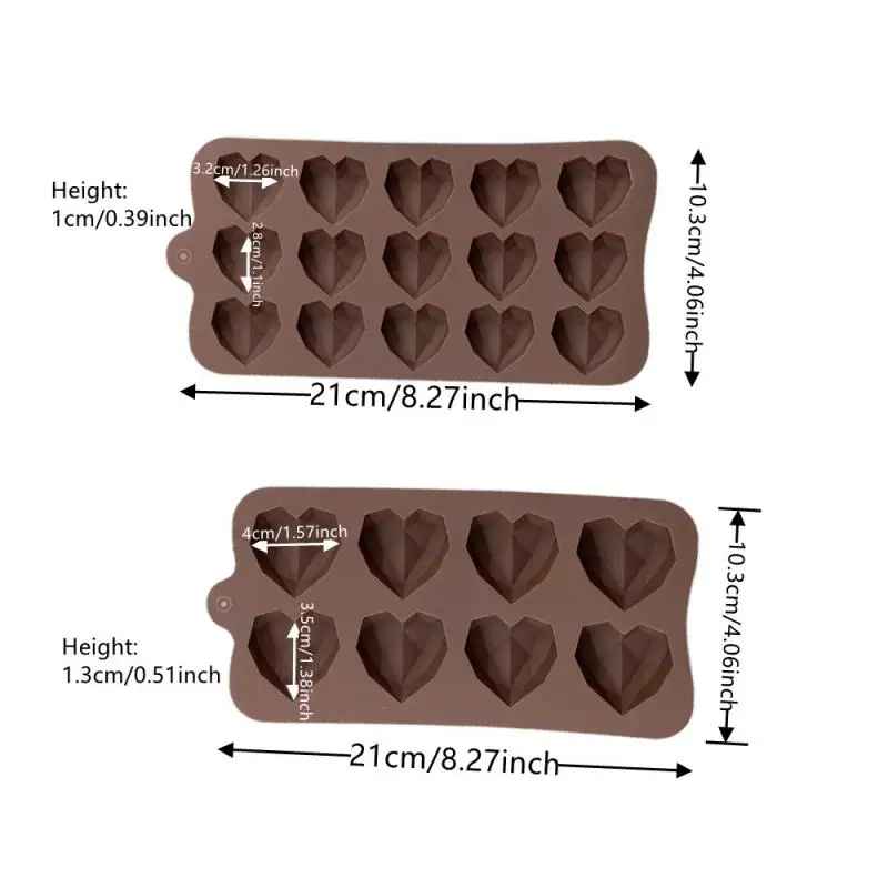 Love Silicone Baking Mold for Valentines Day New Year Ramadan Mother’s Day DIY Chocolate Candy Fondant Cake Baking Molds Kitchen Dessert Pastry Decoration Tools Craft Tray - 图片 3