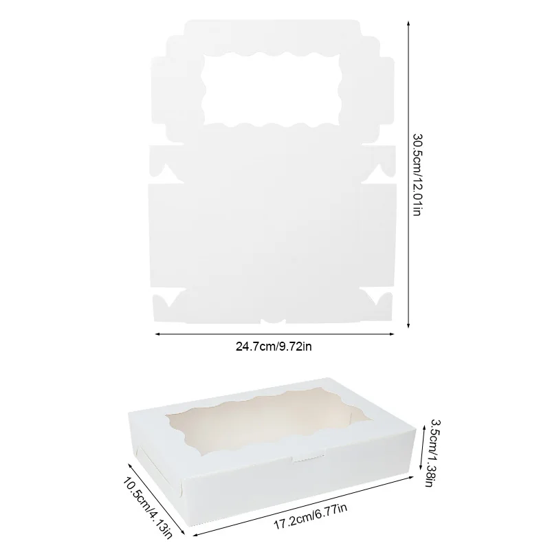 30PCS Cake Bakery Boxes with Window – Ideal for Chocolates, Candy, Desserts, Cupcakes, Packing for Birthday Parties, Weddings, Christmas Gifts, and Special Occasions 30PCS Cake Bakery Boxes with Window – Ideal for Chocolates, Candy, Desserts, Cupcakes, Packing for Birthday Parties, Weddings, Christmas Gifts, and Special Occasions
