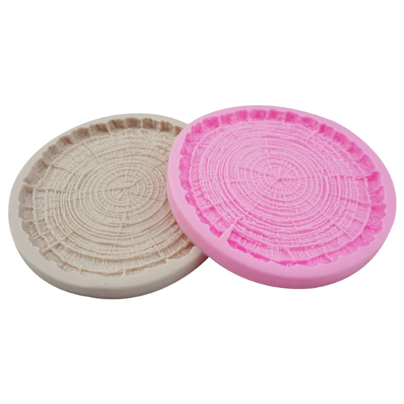 Stump Shape Silicone Fondant Mold – 3D Tree Trunk Chocolate Cake Baking Mold, Non-Stick Fondant Sugarcraft Mold, DIY Pastry Tools for Cupcakes, Cookies, Desserts, and Home Kitchen Decoration - 图片 5