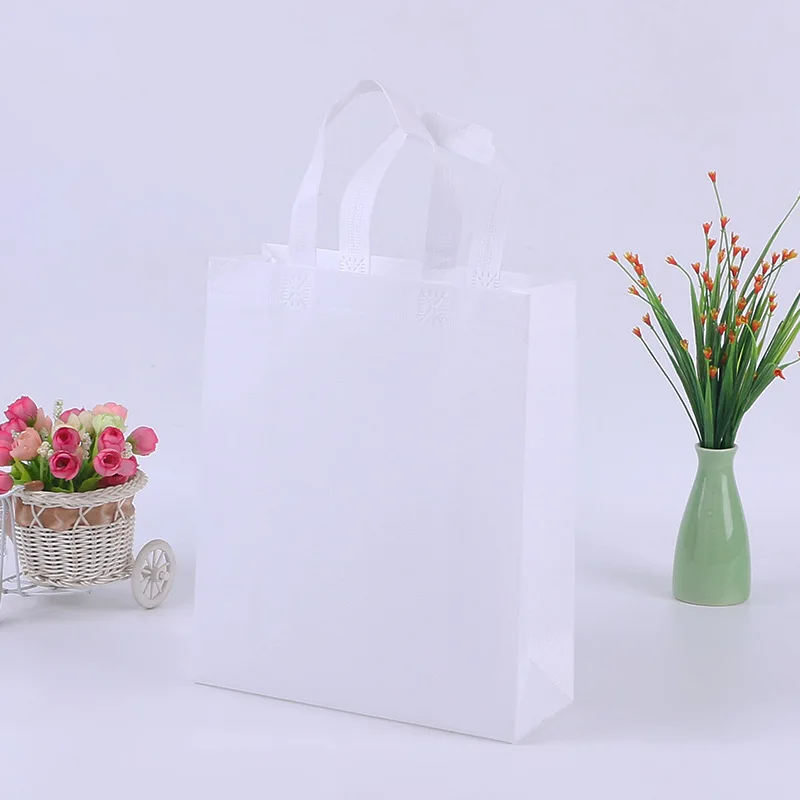 Portable Non-Woven Shopping Bag – Large Capacity Reusable Eco-Friendly Handbag, Foldable Travel Storage Tote Bags, Customizable Logo for Retail, Gifts, and Promotional Use