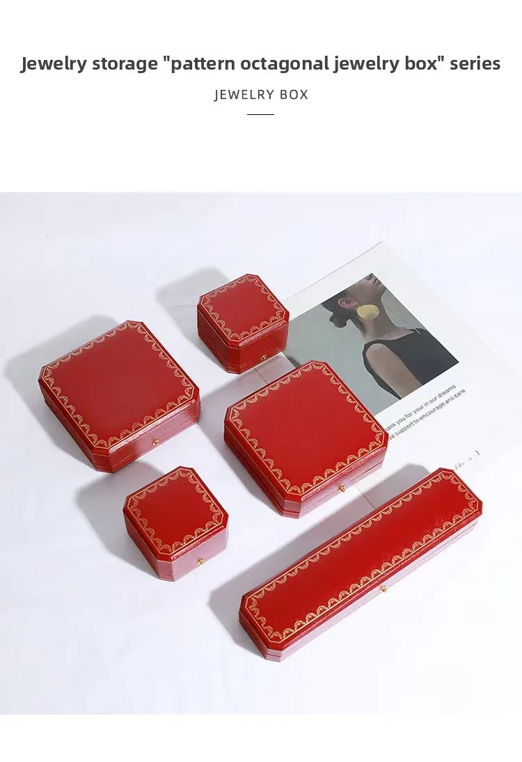 Luxury Travel Jewelry Bag 🎁 – Red Fashion Storage for Watches, Necklaces, Earrings, Rings, Pendants, Bracelets, Gift Collection Box, No Logo, Ideal for Travel & Display