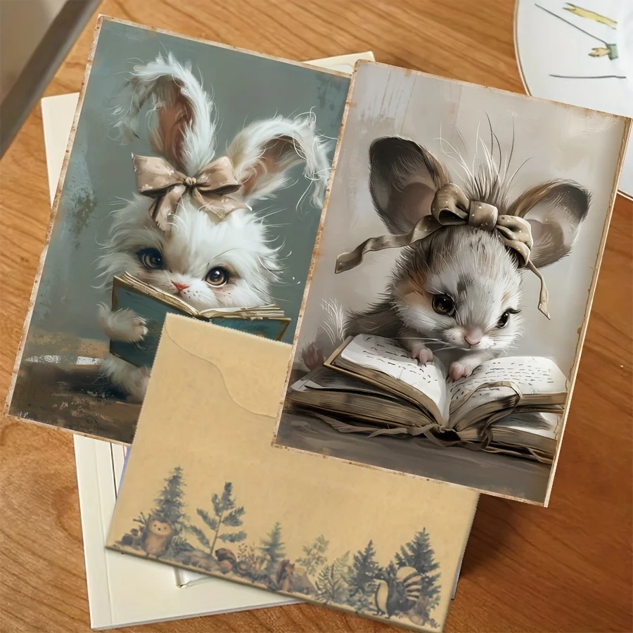 50PCS Card Sticker & Envelope Set – DIY Holiday Flag Crafts, Scrapbooking Supplies, Postcard & Greeting Card Decoration, Journal Album Stickers, Paper Craft Kit for Kids, Students, Teachers, Party Favors, Gift Packaging - 图片 4