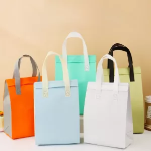 25pcs Non-Woven Insulated Tote Bags – Reusable Portable Fabric Pouches for Food, Cake, Drinks, and Snacks, Thermal Carrier Keeps Hot or Cold, Ideal for Delivery, Picnic, Grocery, Work, School