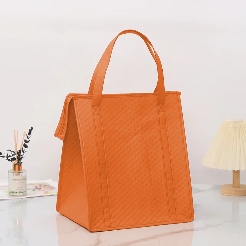 1 Large Insulated Shopping Bag Reusable Cooler Tote with Handle and Zipper Closure, Thermal Food Carrier for Hot and Cold Meals, Grocery Shopping, Picnic, Travel, and Outdoor Use - 图片 10
