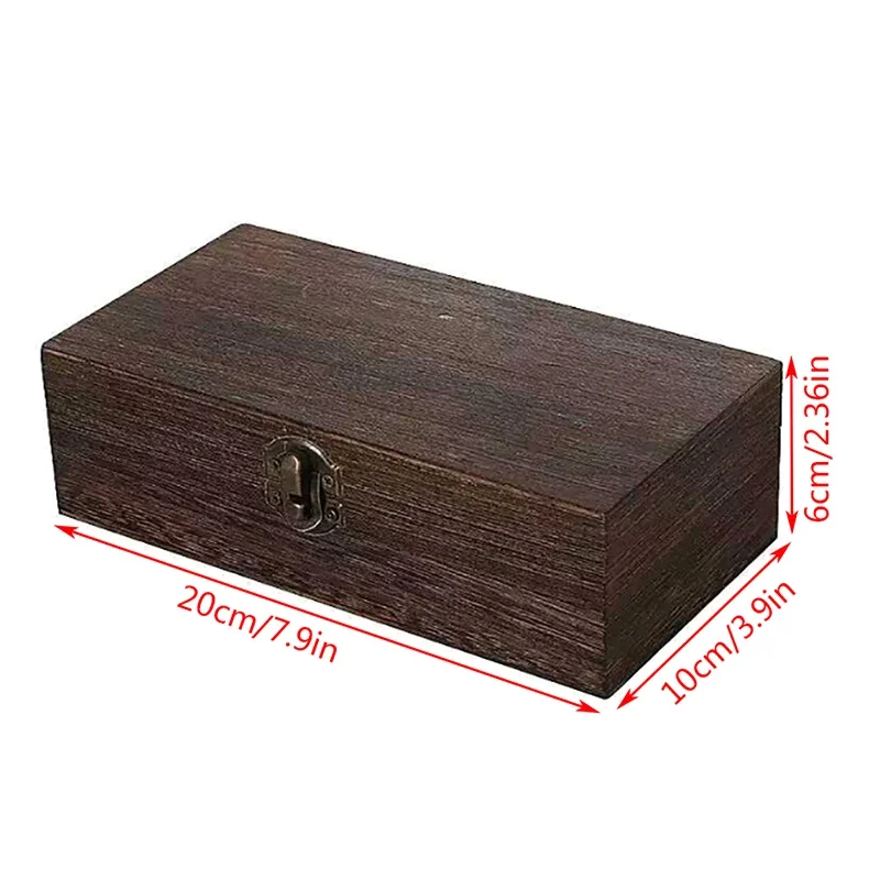 1PC Wooden Solid Color Jewelry Box, Minimalist Desktop Storage Box for Rings Earrings Bracelets, Natural Wood Jewelry Organizer Case, Elegant Gift Packaging Box for Women and Men 4