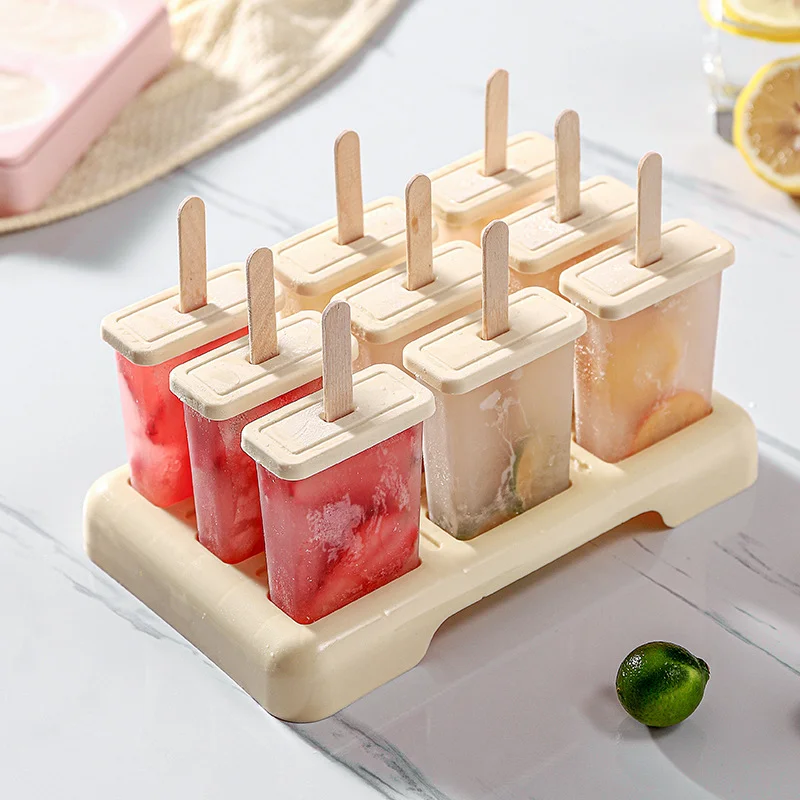 DIY Ice Cream Popsicle Mold Set – Homemade Ice Lolly Maker with Plastic Sticks, Reusable Ice Cube Tray for Frozen Desserts, Juice, Yogurt, Pudding, Kitchen Gadgets for Summer Party Treats DIY Ice Cream Popsicle Mold Set – Homemade Ice Lolly Maker with Plastic Sticks, Reusable Ice Cube Tray for Frozen Desserts, Juice, Yogurt, Pudding, Kitchen Gadgets for Summer Party Treats