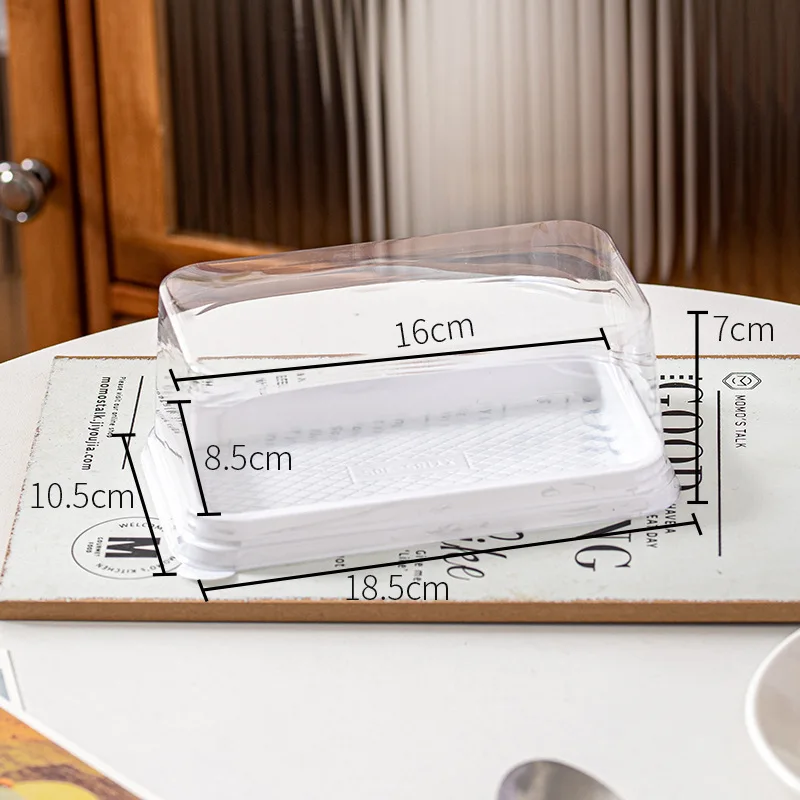 50Pack Transparent Swiss Roll and Cake Boxes, Clear Plastic Cookie and Muffin Dome Containers, Transparent Dessert Packaging Holders for Weddings, Birthday Parties, Baking, DIY Treats, and Event Supplies