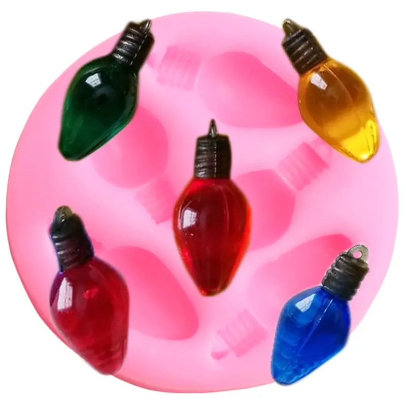 3D Light Bulb Silicone Mold – DIY Chocolate, Fondant, Candy, Cupcake, Resin, Soap, Polymer Clay Mould for Cake Decorating, Baking, Sugarcraft, Party Desserts, and Creative DIY Crafts