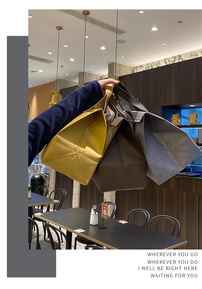 10pcs Grey Non-Woven Insulated Tote Bags – Reusable Portable Pouches for Bread, Food, Bakery, Snacks, Hot or Cold Meals, Delivery, Grocery, Picnic, Thermal Storage Carrier for Work, School, Travel 10