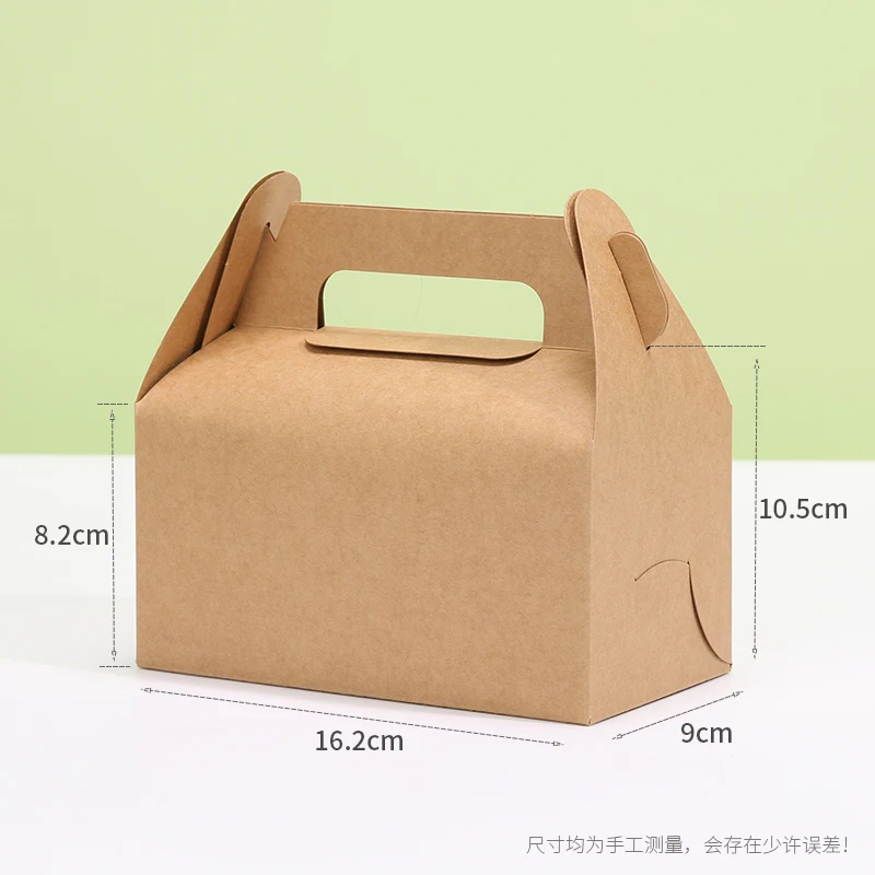 10Pcs Cardboard Gift Cake Boxes Pink Green Dessert Packaging Boxes with Handle, Portable Pastry Cookie Muffin Cupcake Container for Wedding Birthday Baby Shower Party Supplies - 图片 25