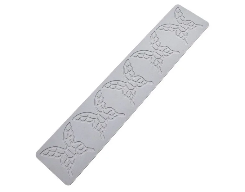 Butterfly Style Silicone Lace Pad for Sugar Flipping DIY Leaf Chocolate Thin Crisp Dessert Cake Decorating Tool Fondant Pastry Cupcake Cookie Baking Mold Kitchen Craft Tray