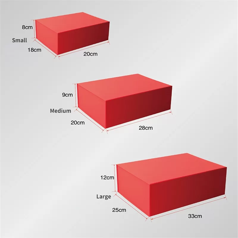 Folding Magnetic Gift Box, Large Portable Hard Cardboard Box for Gifts, Exquisite Storage and Packaging Solution for Birthday, Wedding, Anniversary, Holiday Presents, Fancy Luxury Gift Box for Jewelry, Keepsakes, 1Pc 2