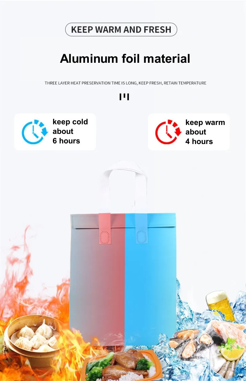 10pcs Non-Woven Insulated Tote Bags – Portable Reusable Fabric Pouches for Food, Cake, Drinks, and Snacks, Thermal Carrier Keeps Hot or Cold, Perfect for Delivery, Picnic, Grocery, Work, School 4