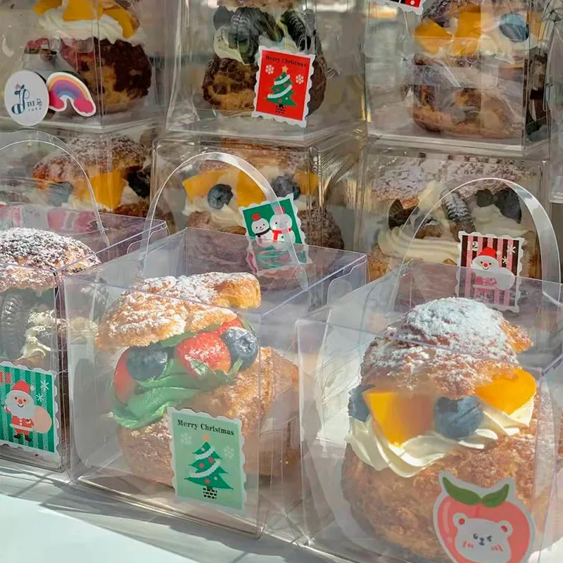 1-20Pcs Cake Boxes with Handle, Large Capacity Cupcake Pastry Packaging Boxes, Clear Wi... - SKU CBH00803 - UGI Packaging