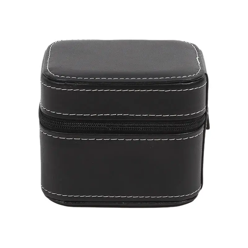 Travel Watch Case ⌚ Single Watch Case – Leather Watch Travel Case with Removable Cushion – Portable Square Jewelry Storage Organizer Box for Wristwatch and Smartwatch Protection 10