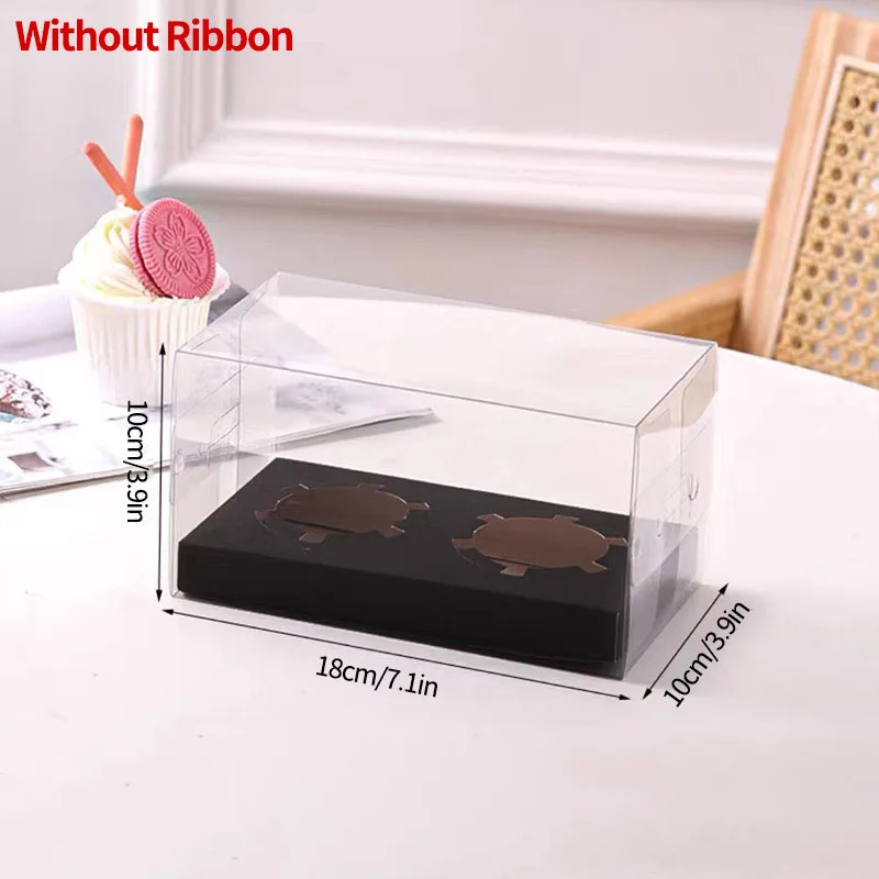 Transparent Cake Packing Boxes with Handle, High-Capacity Clear Cupcake Pastry Gift Wrapping Boxes, Portable Birthday Wedding Baby Shower Cake Boxes for Dessert, Cookies, Chocolate and Bakery Packaging - 图片 19