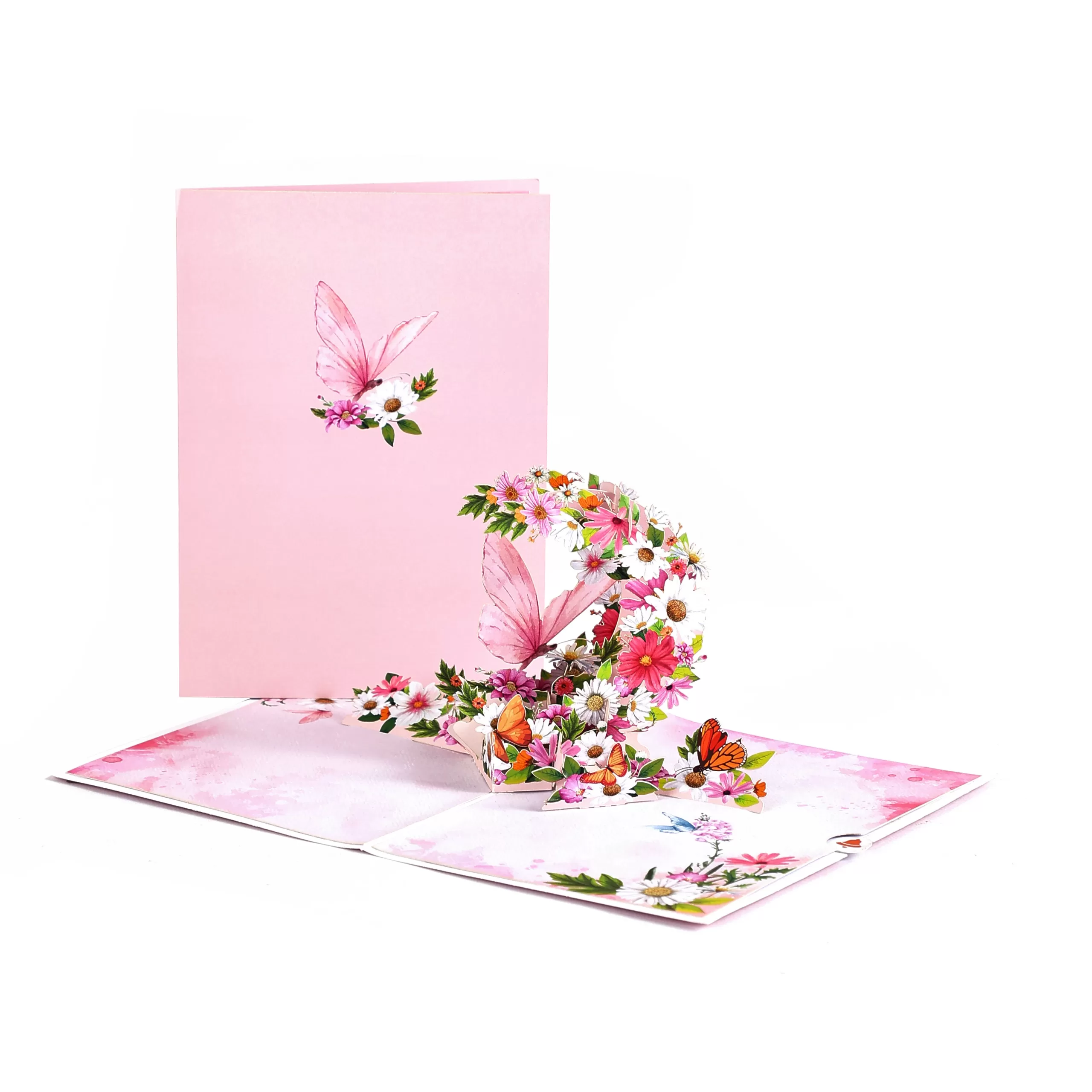 Floral 3D Pop Up Greeting Card with Envelope – Pink Rose Garden Design for Birthday, Mother’s Day, Valentine’s, Anniversary, Romantic Blessing Gift for Mom, Wife, Girlfriend, Friends, Special Occasions - 图片 15