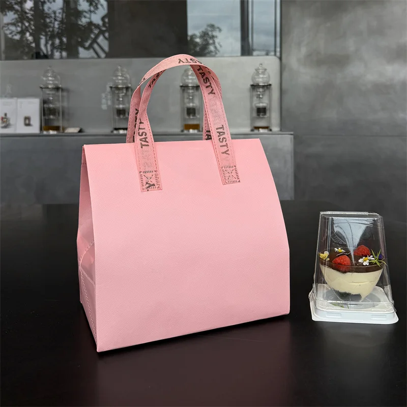 Brown Insulated Tote Bags 🥡 – Reusable Non-Woven Food Delivery Pouches for Hot and Cold Storage, Bread, Drinks, Grocery Shopping, Lunch Carrier, Portable Eco-Friendly Packaging - 图片 23