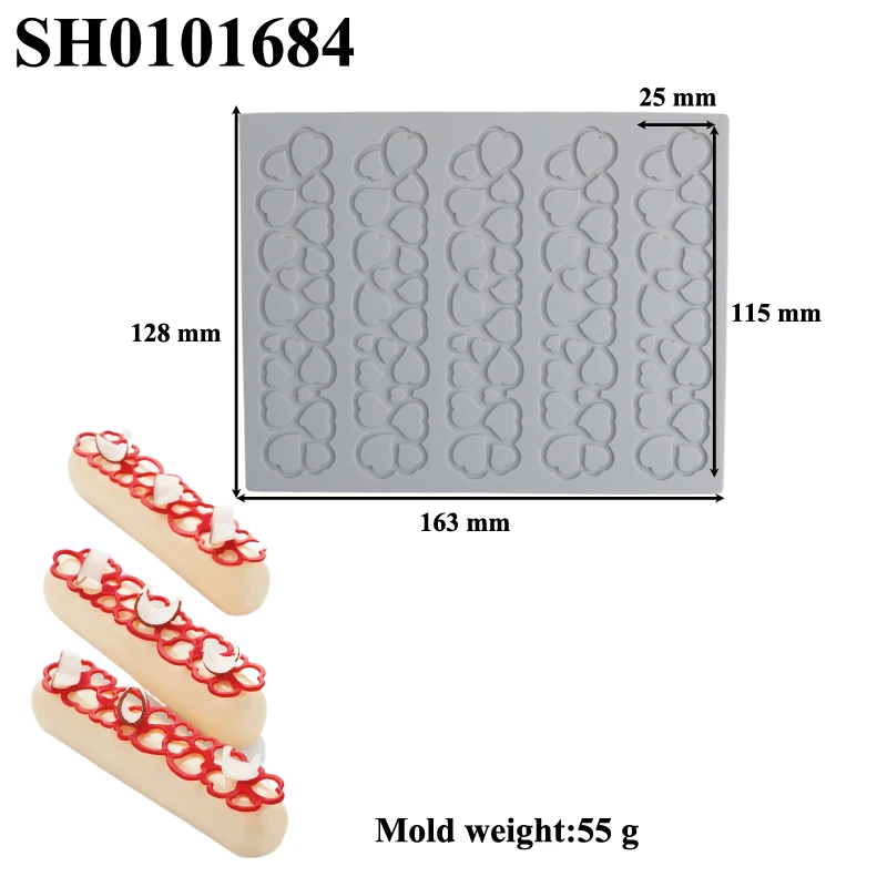 Silicone Lace Mat Butterfly and Leaf Pattern, Sugarcraft Cake Decorating Mold Pad, Flexible Silicone Fondant Mat for DIY Chocolate, Cookies, Candy, Cupcakes, Desserts, Baking Tools, Reusable Non-Stick