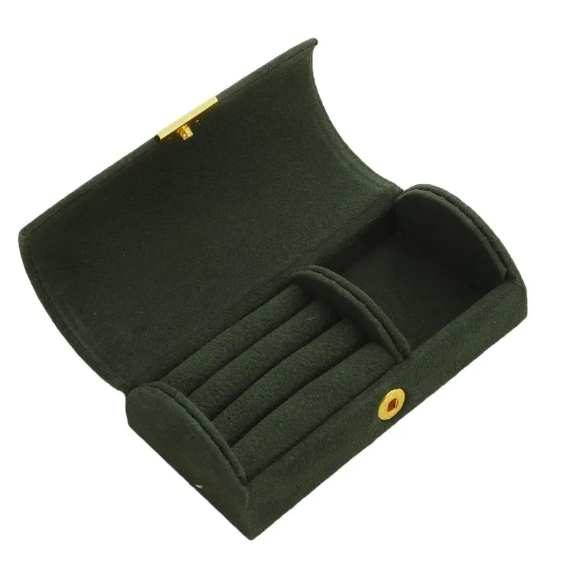 Travel Jewelry Organizer | Solid Color Portable Jewelry Storage Box – Exquisite Travel Jewelry Bag with Suede Surface, Compact Jewelry Box Organizer for Rings, Necklaces, Earrings, and Small Accessories, Ideal for Travel and Everyday Use 12