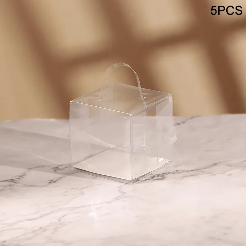 Transparent Cake Box Plastic Dessert and Cupcake Packaging Box with Handle, Portable Gift Wrapping Box for Weddings, Birthdays, Parties, Baby Showers, Holiday Desserts, Pastries, Bakery Display and Gift Presentation - 图片 12