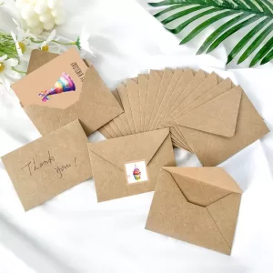 DIY Cartoon Birthday Greeting Card Set with Envelopes and Stickers – Fun and Creative Card Kit for Kids, Family, and Friends, Perfect Gift for Birthdays, Parties, and Personalized Messages