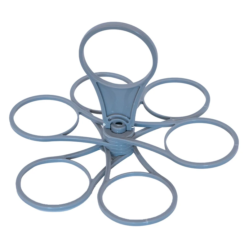 Reusable Drink Carrier Foldable 6-Layer Reusable Drink Holder with Handle Portable Coffee Cup Rack Bar Tool for Parties Cafés Takeaway Beverage Organizer Accessories